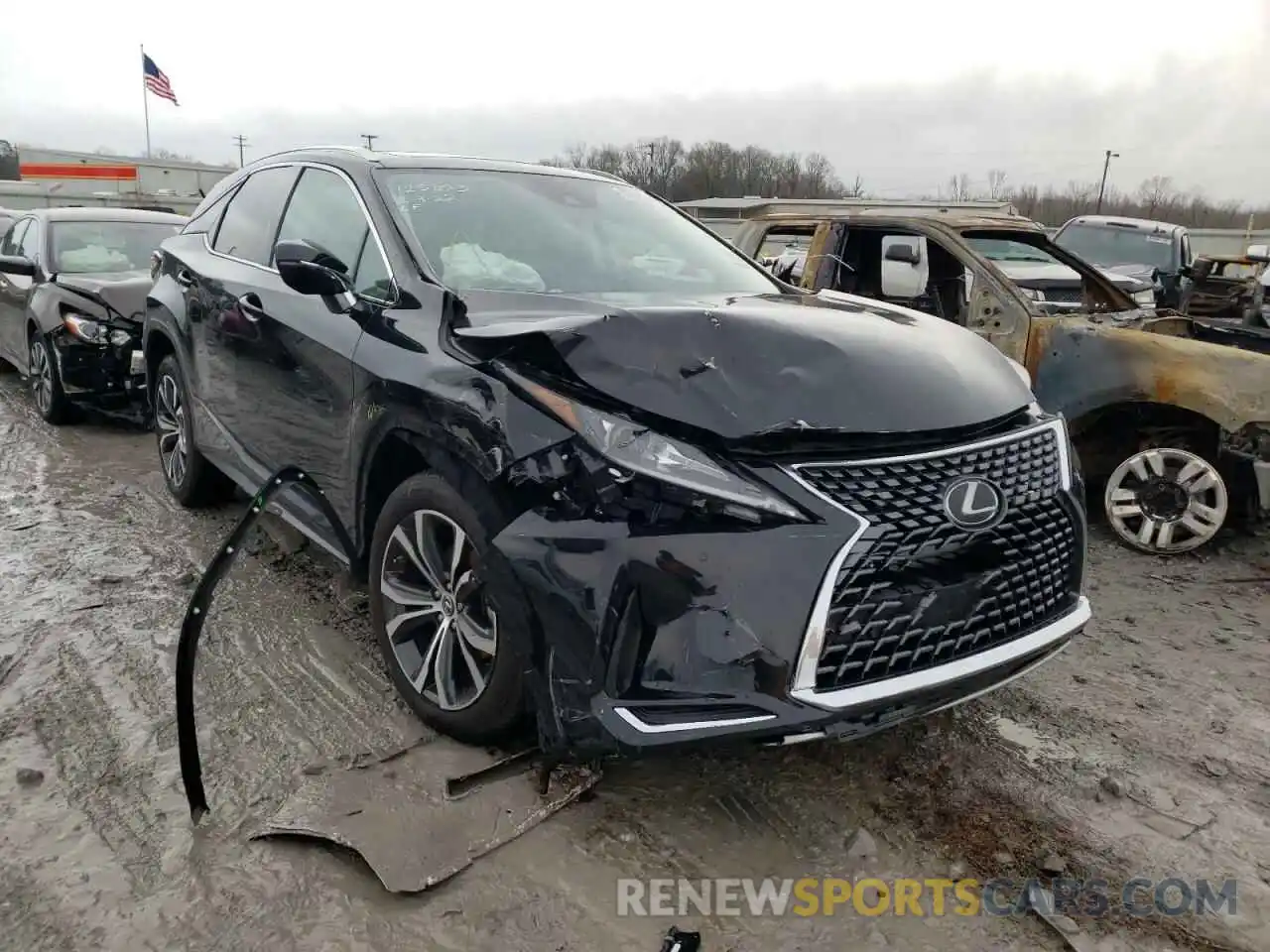 1 Photograph of a damaged car 2T2HZMAA1LC168792 LEXUS RX350 2020