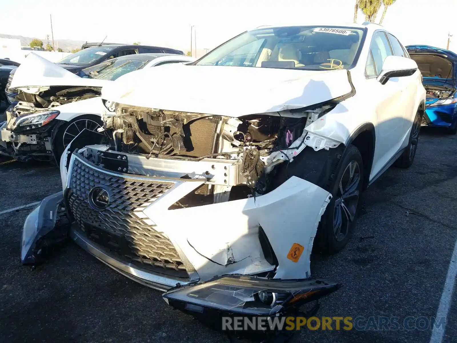 2 Photograph of a damaged car 2T2HZMAA1LC173832 LEXUS RX350 2020