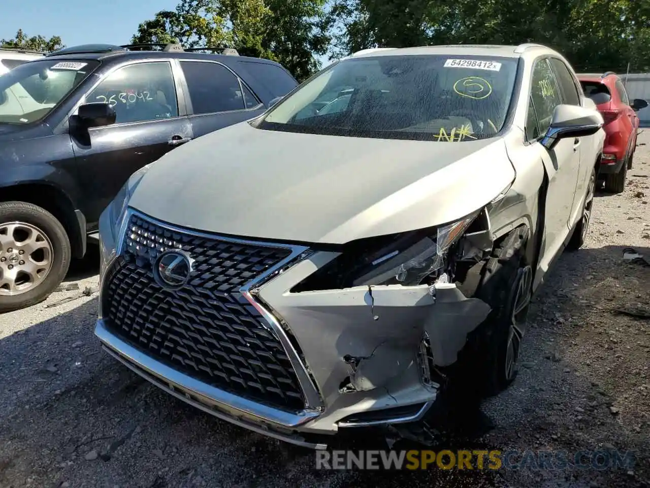 2 Photograph of a damaged car 2T2HZMAA2LC155677 LEXUS RX350 2020