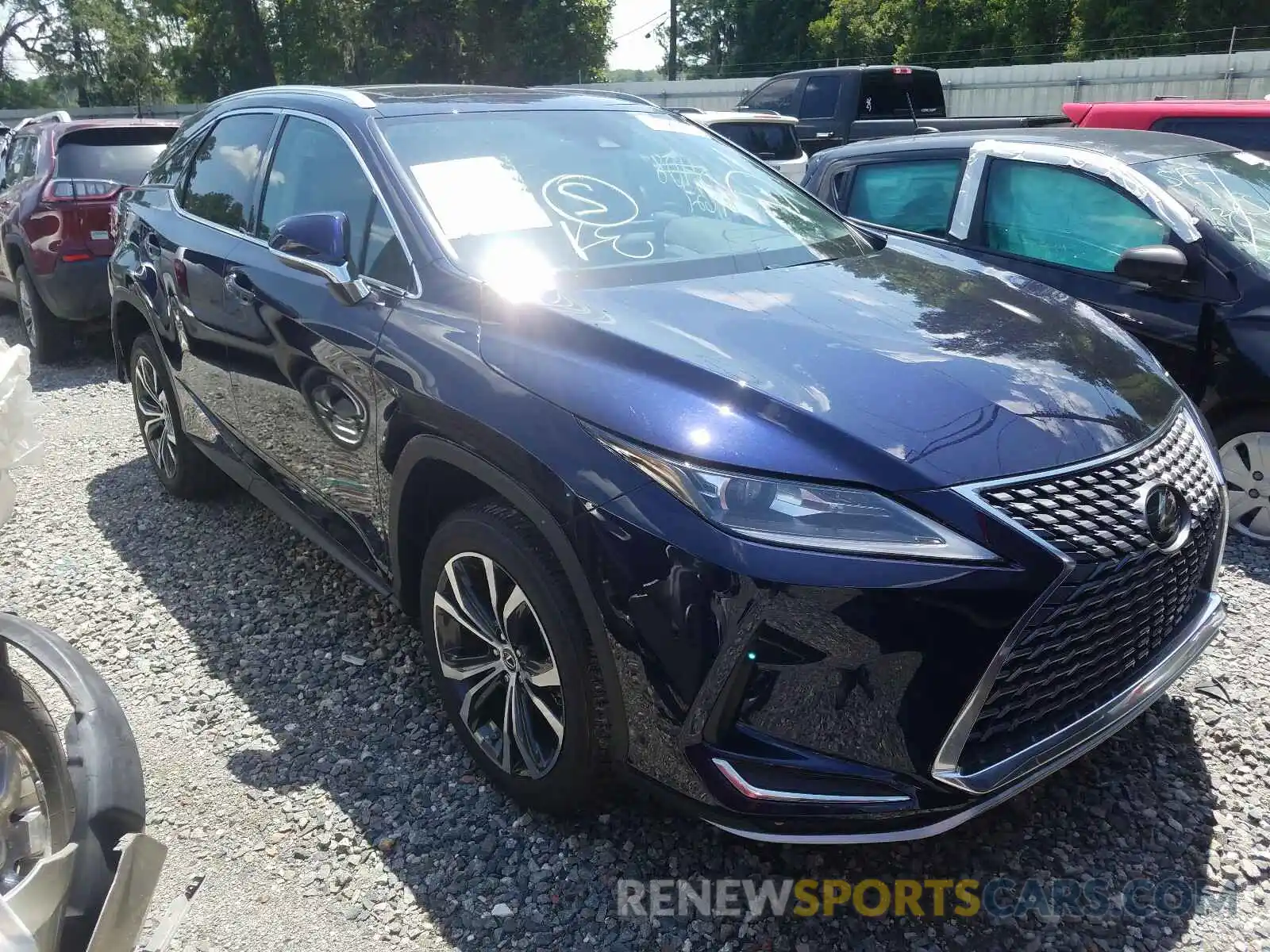 1 Photograph of a damaged car 2T2HZMAA2LC163116 LEXUS RX350 2020