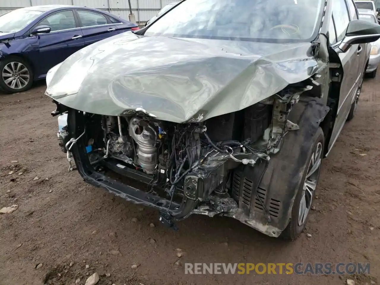 9 Photograph of a damaged car 2T2HZMAA2LC164525 LEXUS RX350 2020