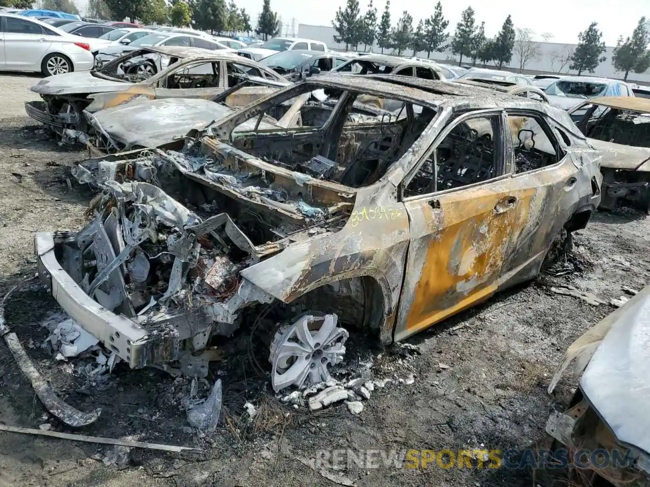 1 Photograph of a damaged car 2T2HZMAA2LC166694 LEXUS RX350 2020