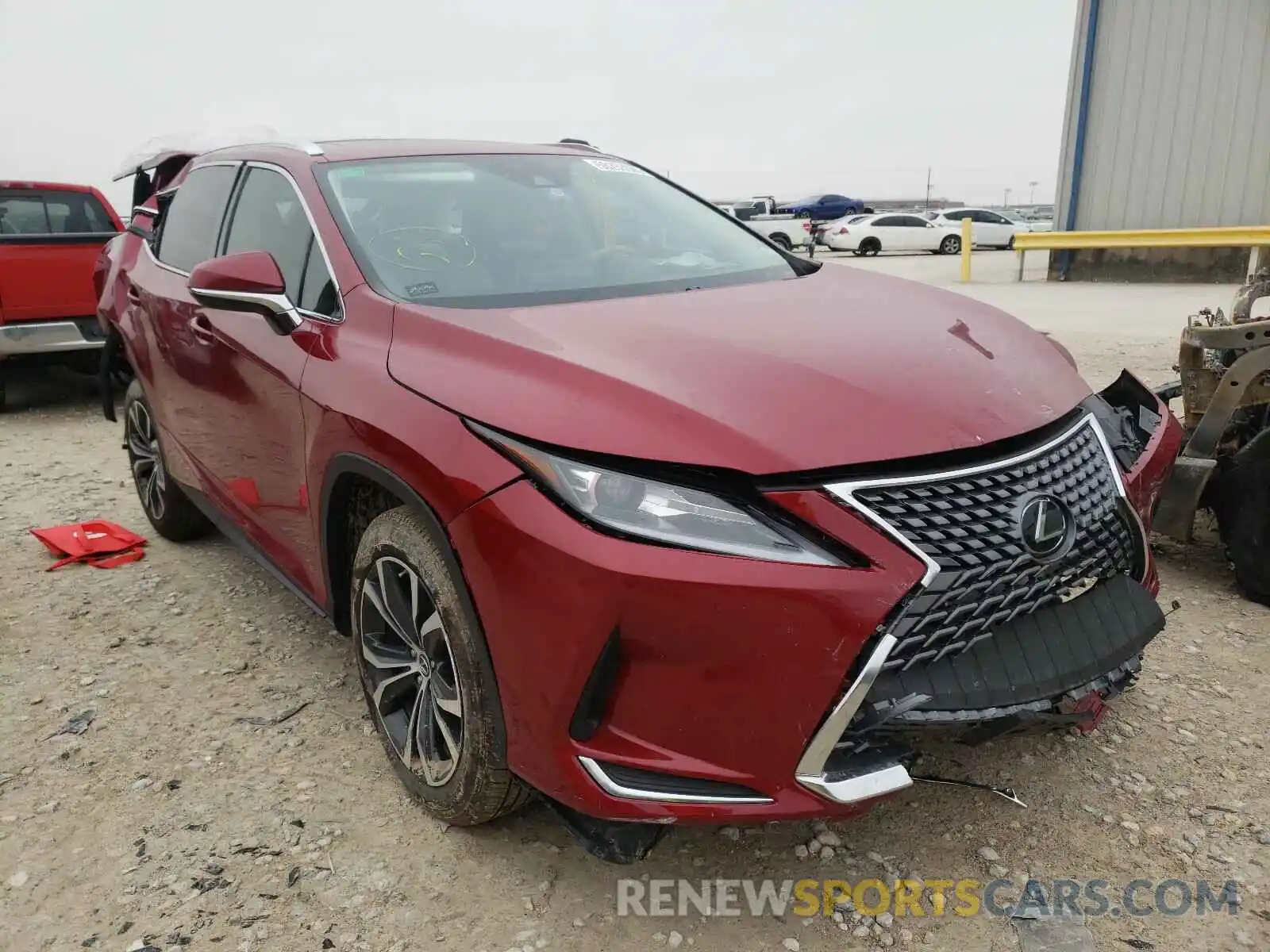 1 Photograph of a damaged car 2T2HZMAA2LC169935 LEXUS RX350 2020