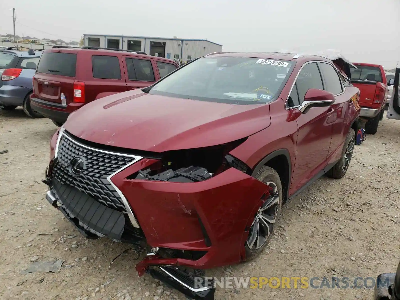 2 Photograph of a damaged car 2T2HZMAA2LC169935 LEXUS RX350 2020