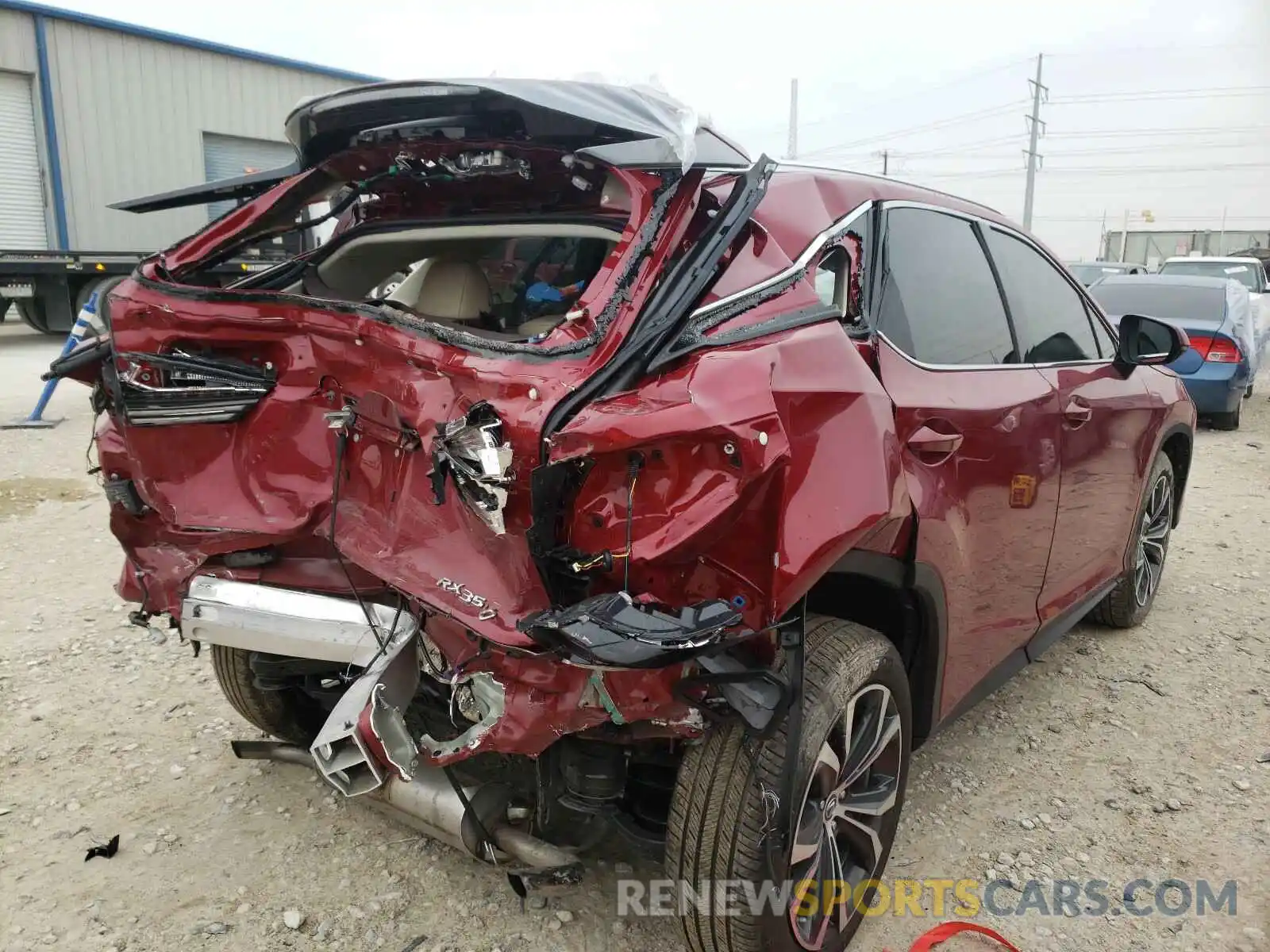 4 Photograph of a damaged car 2T2HZMAA2LC169935 LEXUS RX350 2020