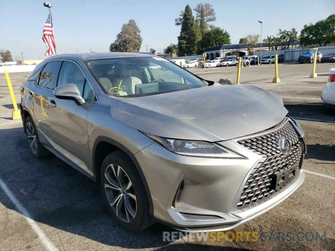 1 Photograph of a damaged car 2T2HZMAA2LC180109 LEXUS RX350 2020