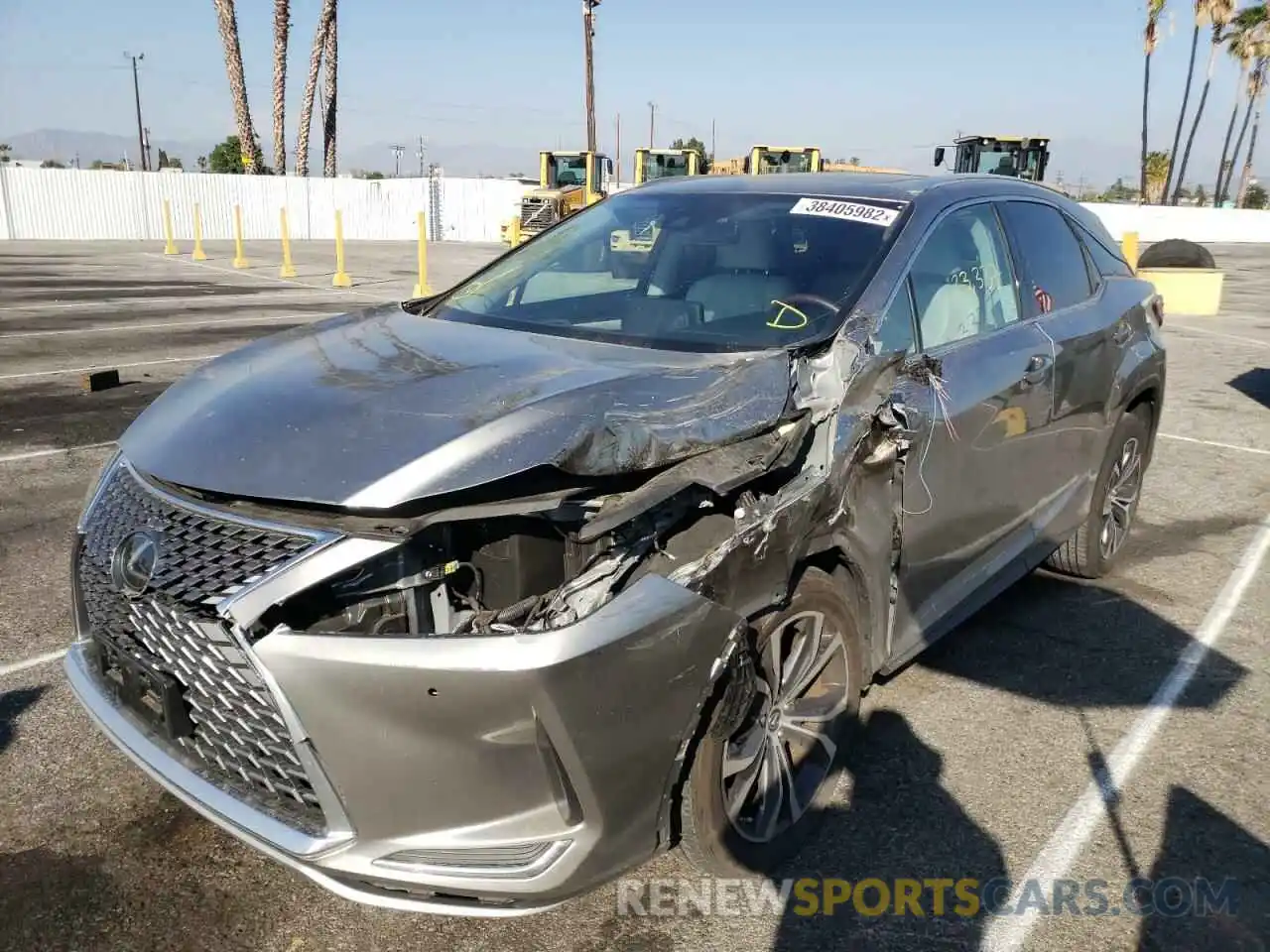 2 Photograph of a damaged car 2T2HZMAA2LC180109 LEXUS RX350 2020