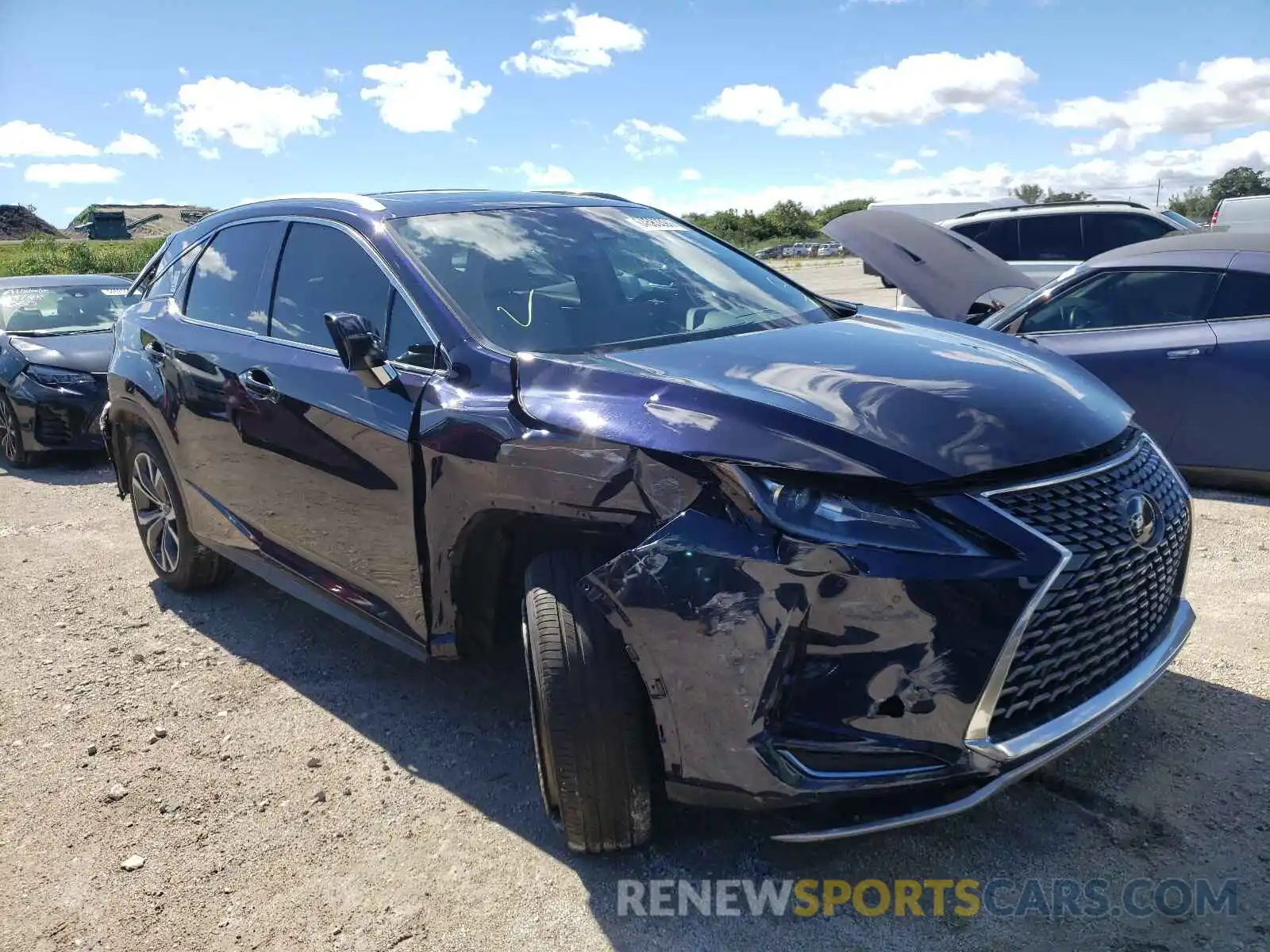 1 Photograph of a damaged car 2T2HZMAA3LC159687 LEXUS RX350 2020