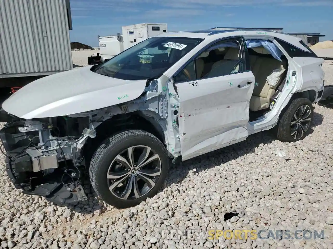 1 Photograph of a damaged car 2T2HZMAA3LC160869 LEXUS RX350 2020