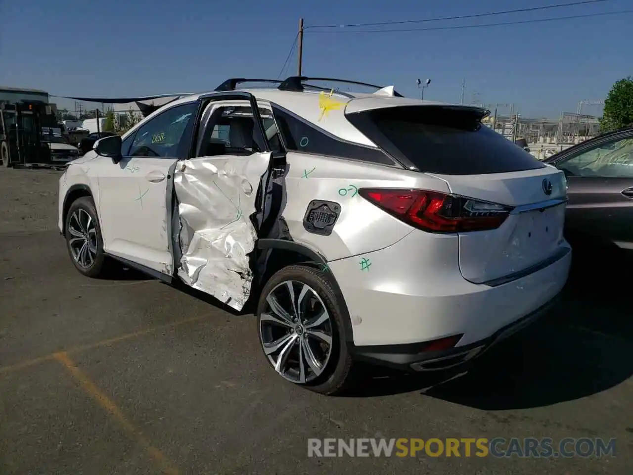 3 Photograph of a damaged car 2T2HZMAA3LC164663 LEXUS RX350 2020