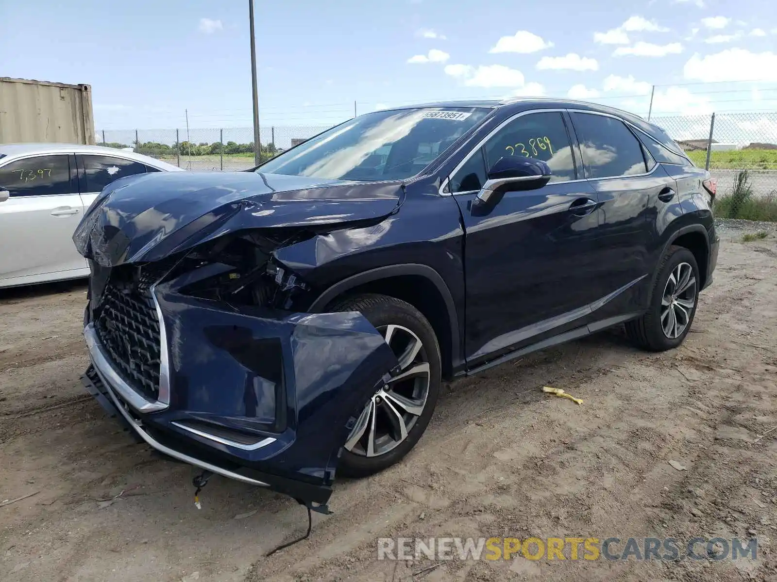 2 Photograph of a damaged car 2T2HZMAA3LC168289 LEXUS RX350 2020