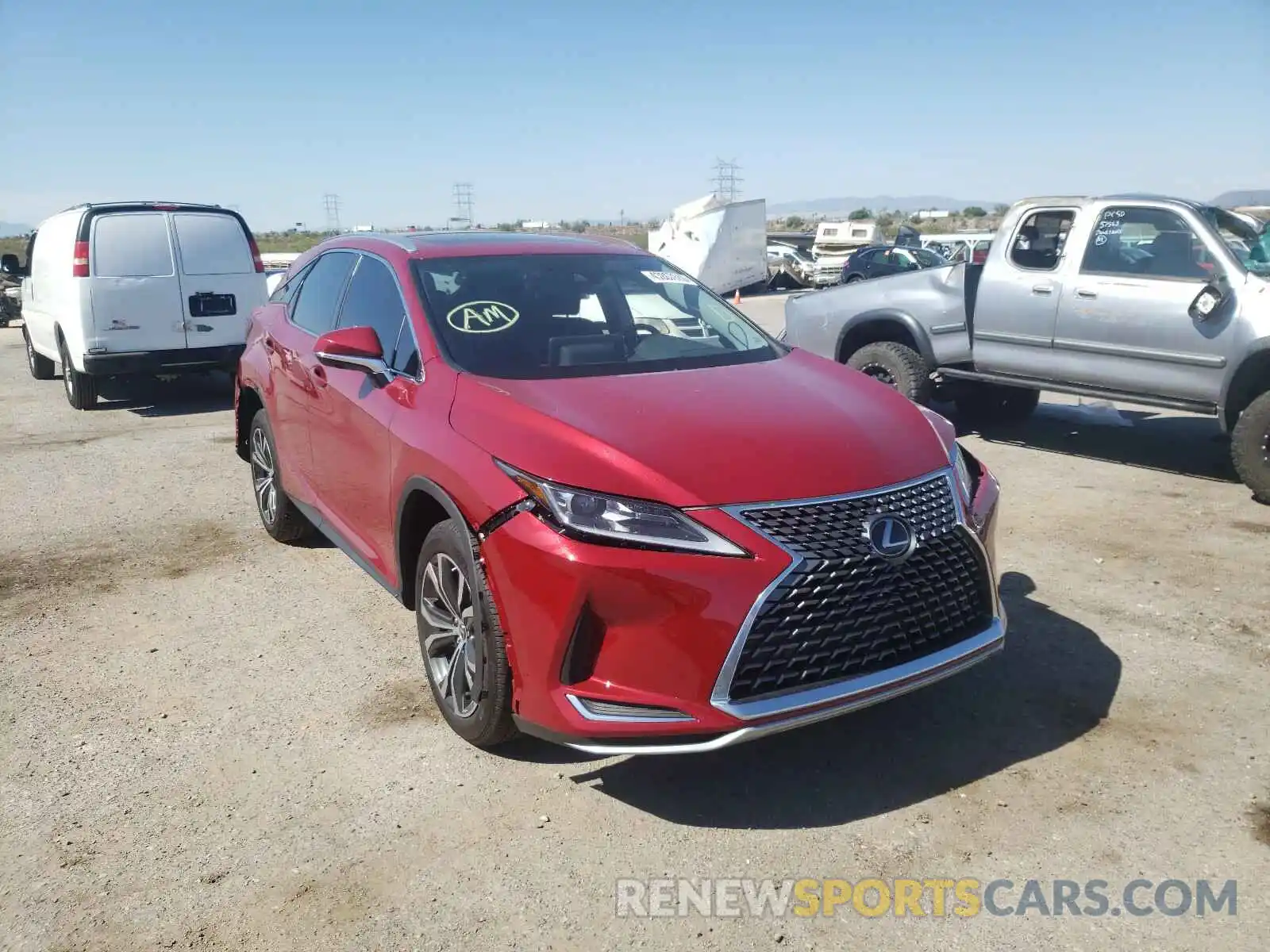 1 Photograph of a damaged car 2T2HZMAA3LC169233 LEXUS RX350 2020