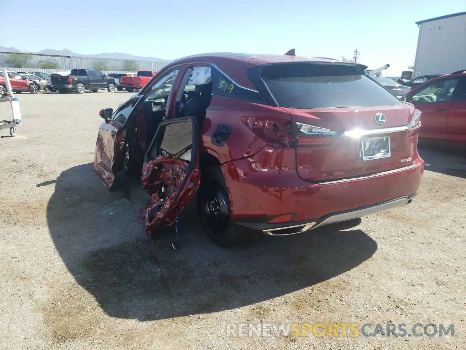 3 Photograph of a damaged car 2T2HZMAA3LC169233 LEXUS RX350 2020