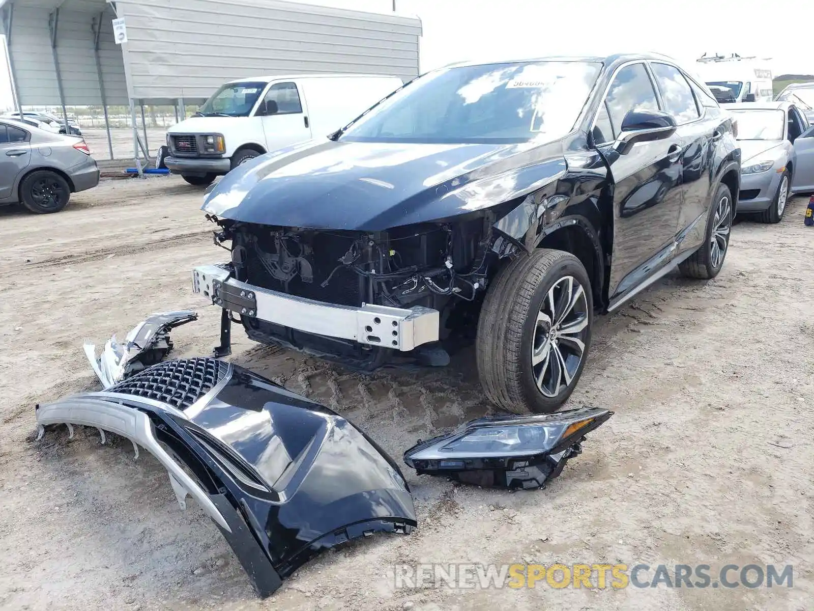 2 Фотография поврежденного автомобиля 2T2HZMAA3LC178546 LEXUS RX350 2020