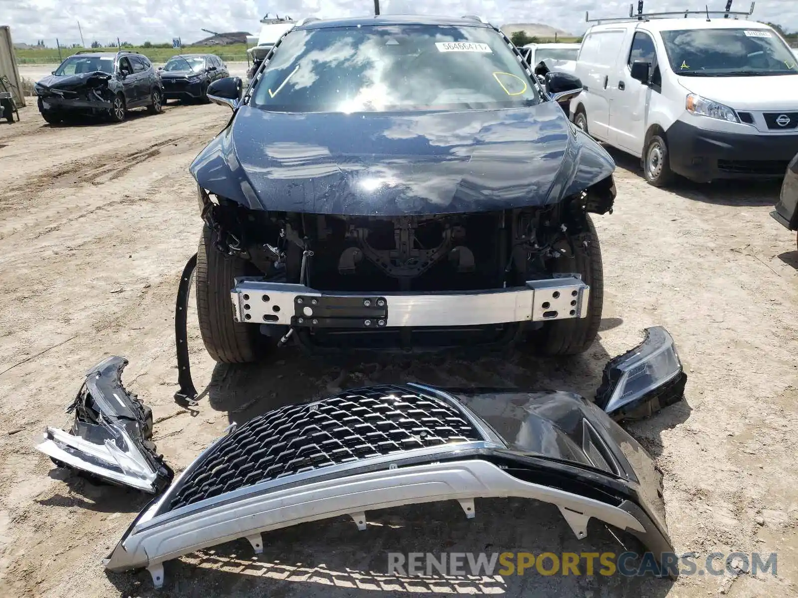 9 Photograph of a damaged car 2T2HZMAA3LC178546 LEXUS RX350 2020