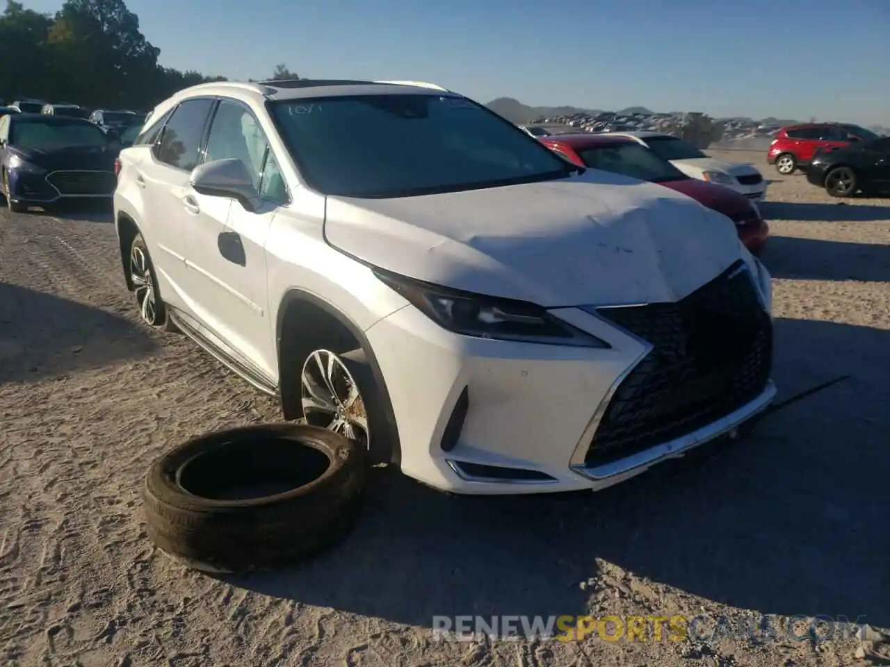 1 Photograph of a damaged car 2T2HZMAA4LC152814 LEXUS RX350 2020