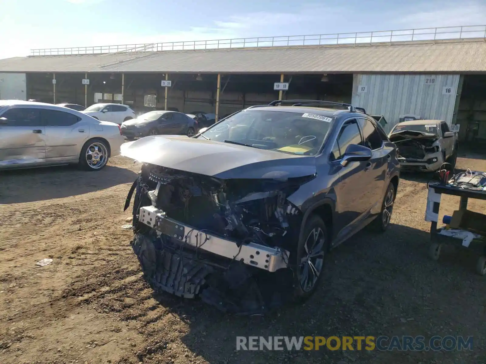 2 Photograph of a damaged car 2T2HZMAA4LC160251 LEXUS RX350 2020