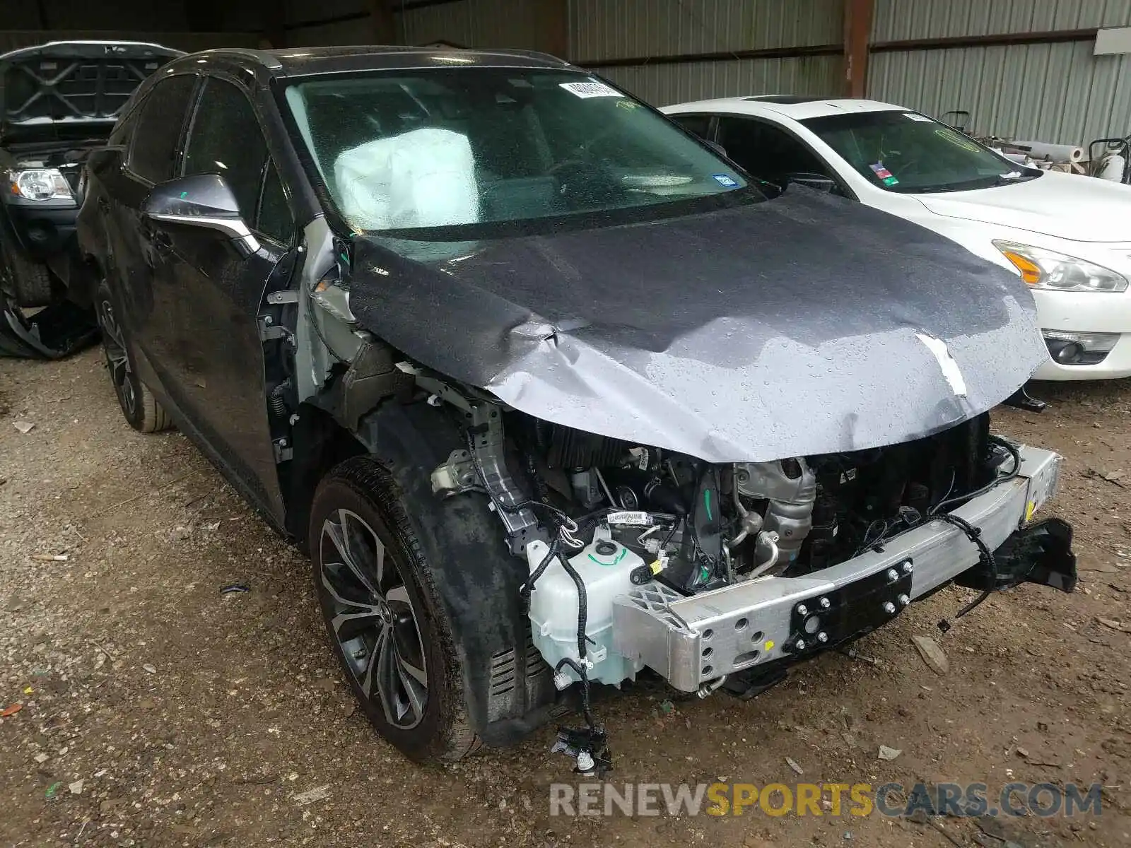 1 Photograph of a damaged car 2T2HZMAA4LC164073 LEXUS RX350 2020