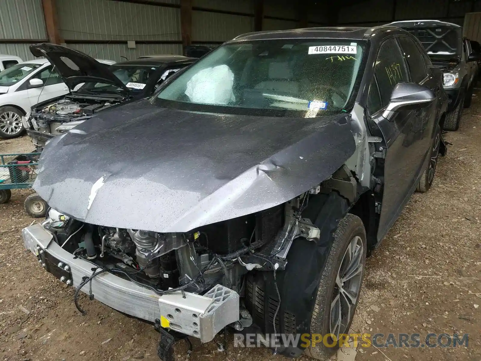 2 Photograph of a damaged car 2T2HZMAA4LC164073 LEXUS RX350 2020