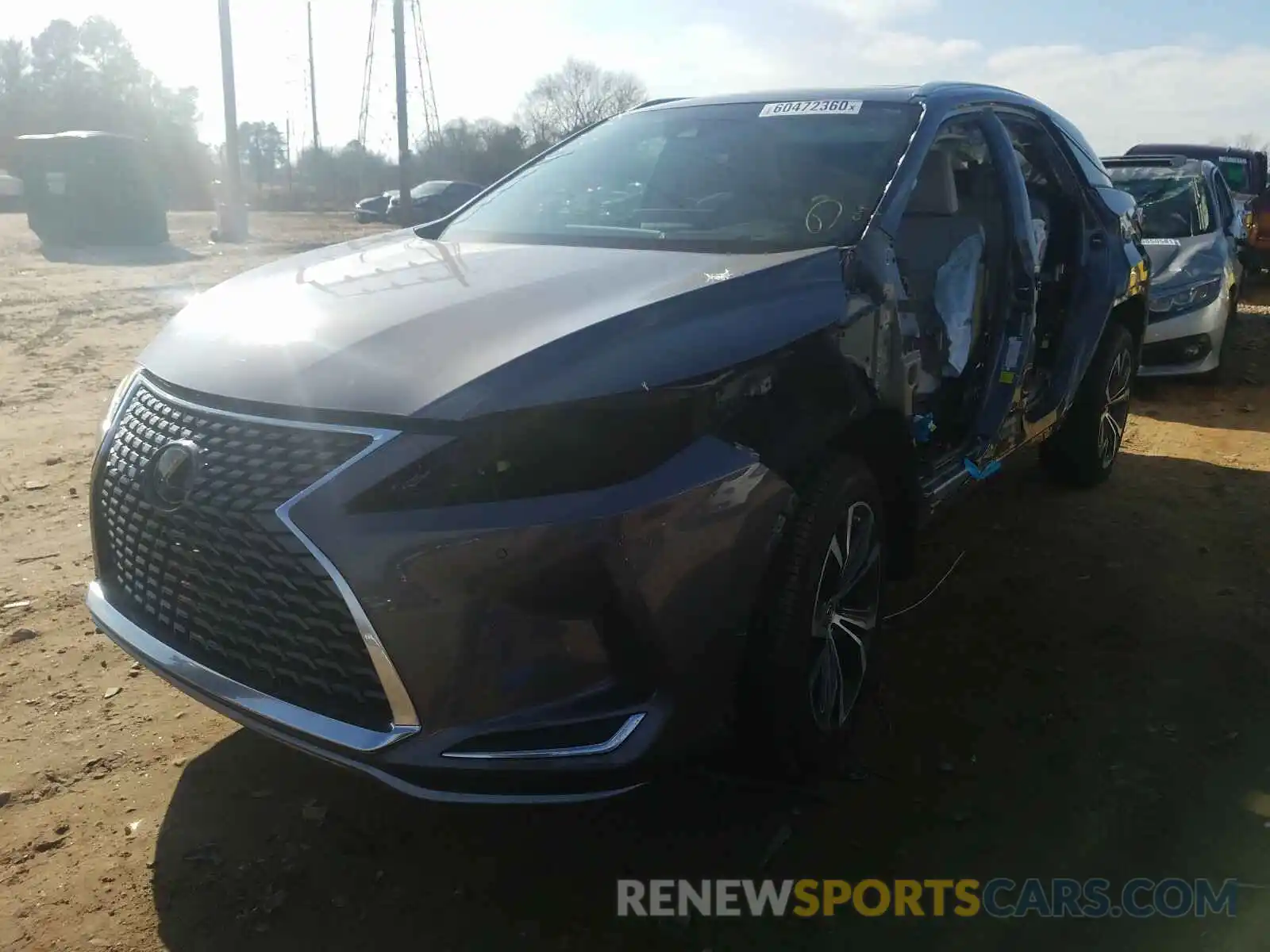 2 Photograph of a damaged car 2T2HZMAA4LC165479 LEXUS RX350 2020