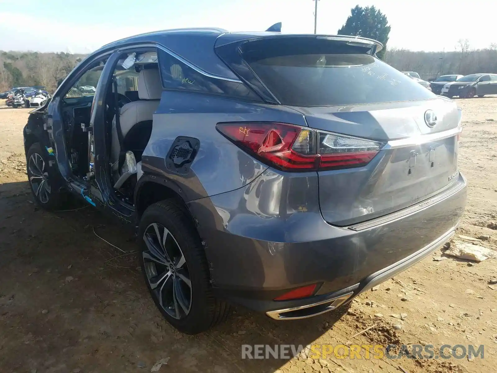 3 Photograph of a damaged car 2T2HZMAA4LC165479 LEXUS RX350 2020