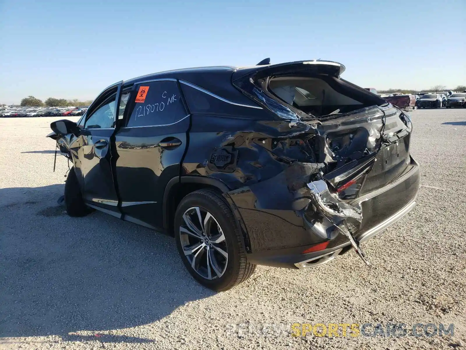 3 Photograph of a damaged car 2T2HZMAA4LC166955 LEXUS RX350 2020