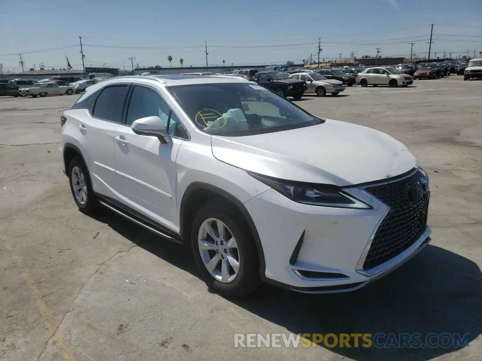 1 Photograph of a damaged car 2T2HZMAA4LC179365 LEXUS RX350 2020