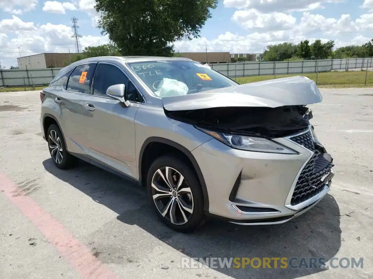 1 Photograph of a damaged car 2T2HZMAA5LC153549 LEXUS RX350 2020