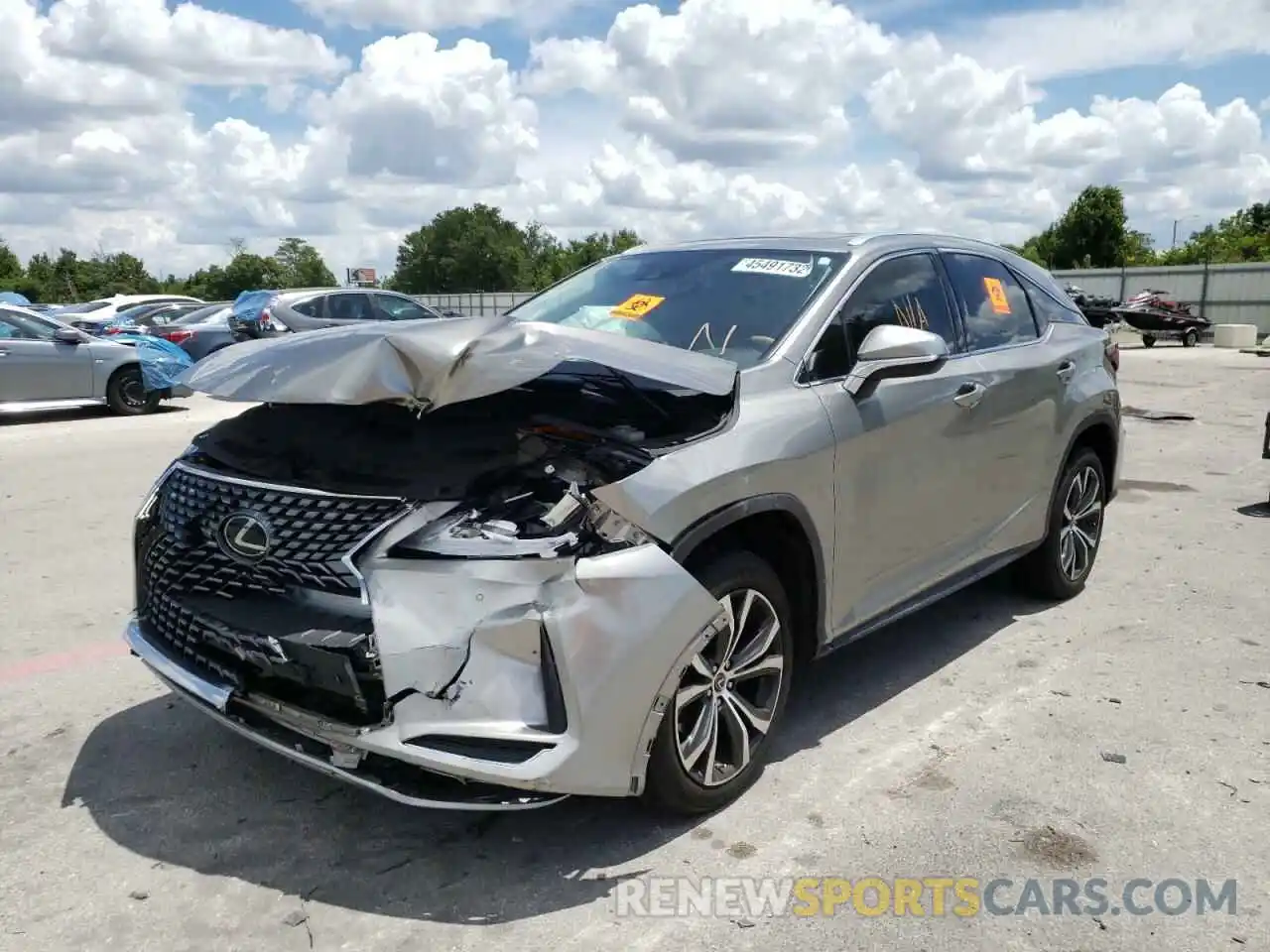 2 Photograph of a damaged car 2T2HZMAA5LC153549 LEXUS RX350 2020