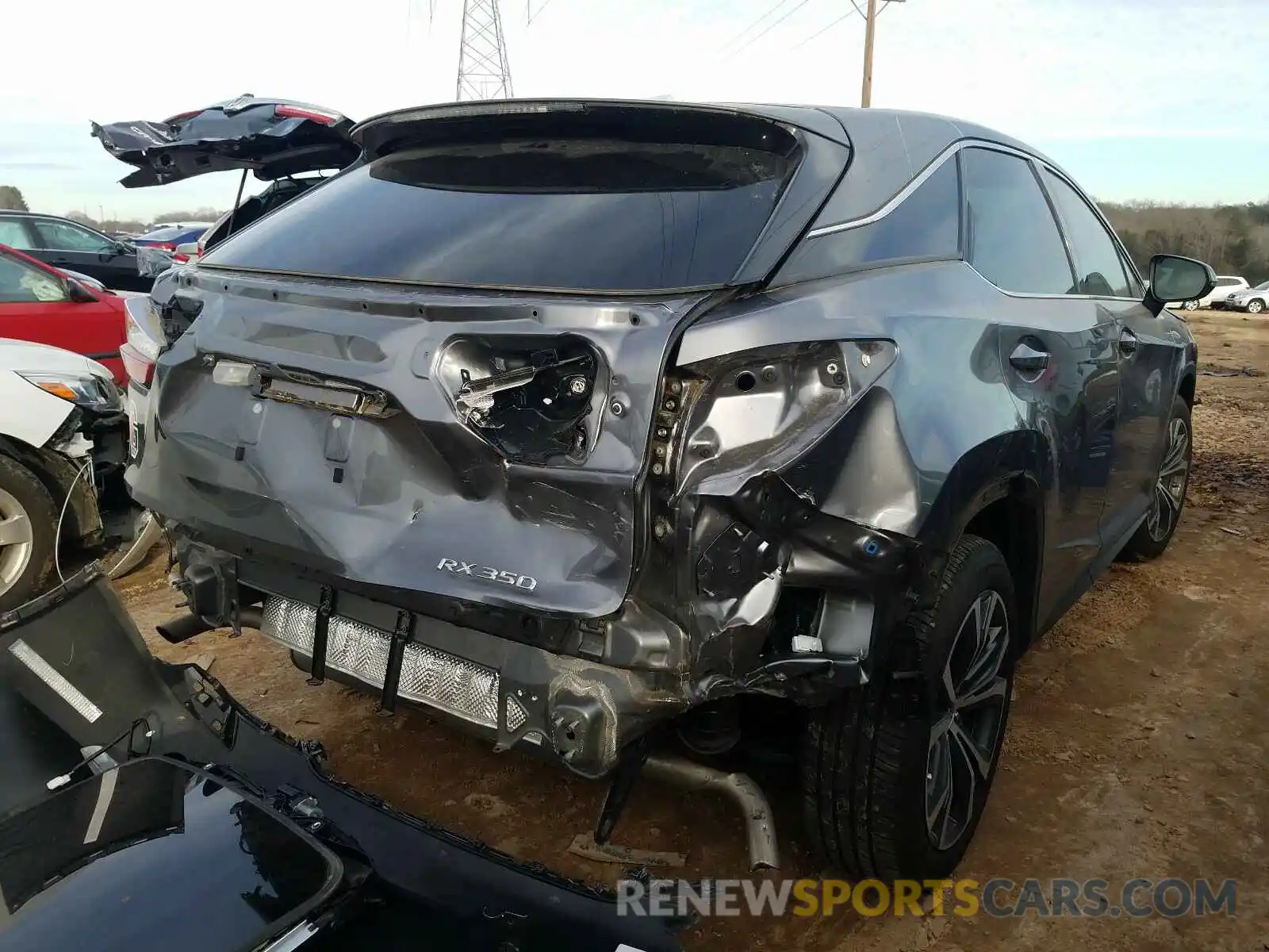 4 Фотография поврежденного автомобиля 2T2HZMAA5LC157441 LEXUS RX350 2020