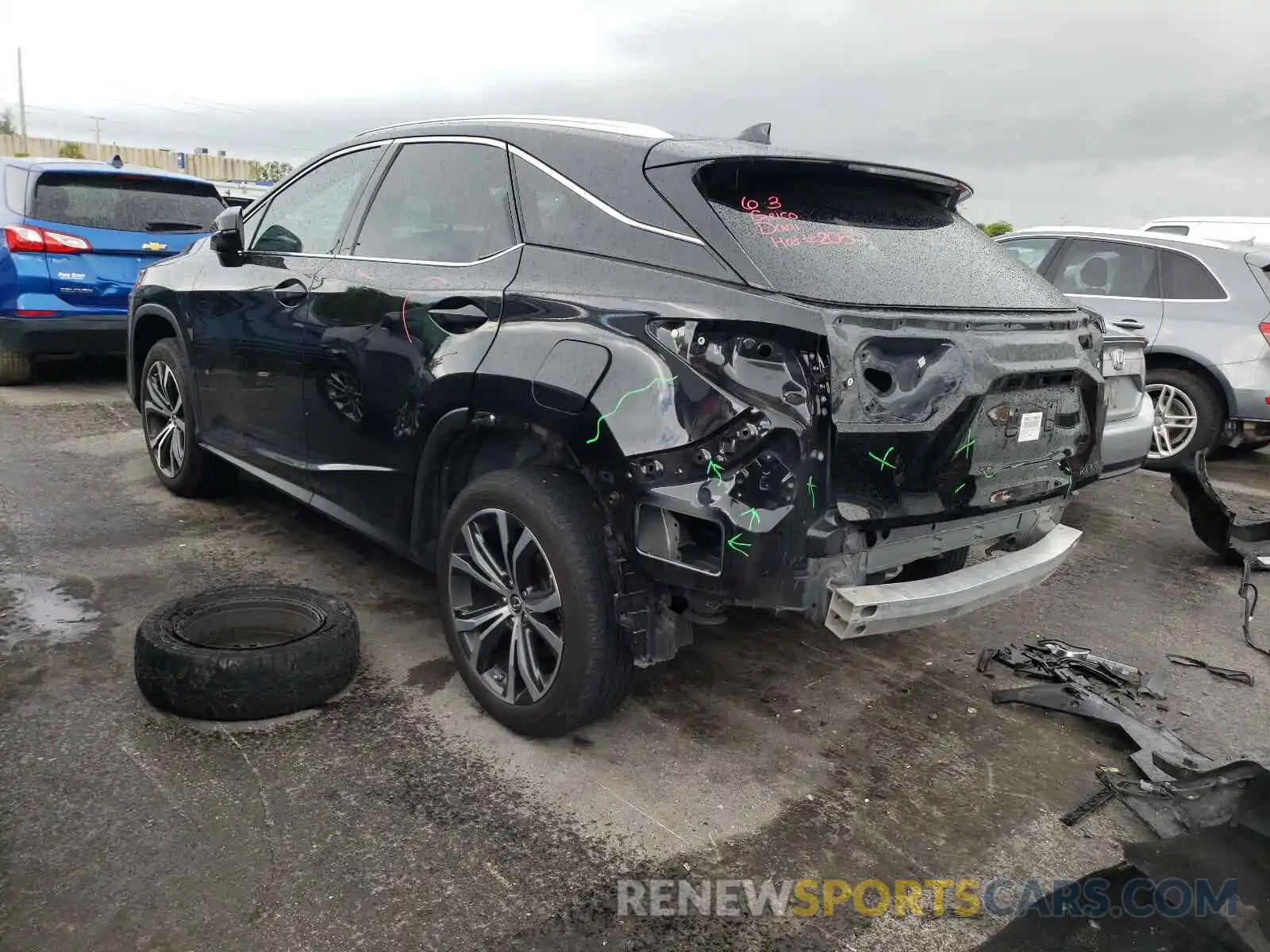 3 Фотография поврежденного автомобиля 2T2HZMAA5LC163126 LEXUS RX350 2020