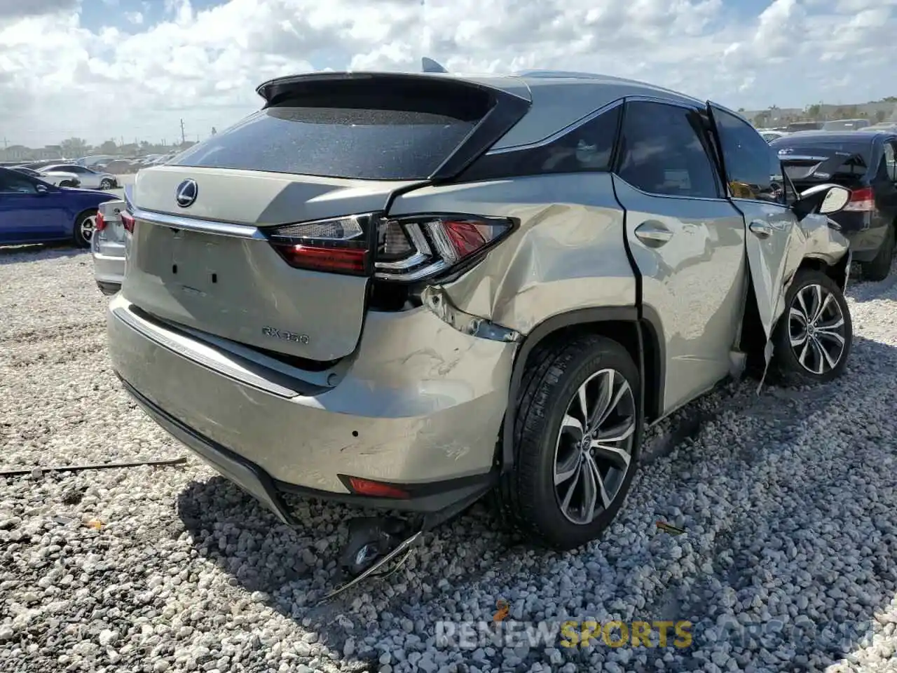 4 Photograph of a damaged car 2T2HZMAA5LC166852 LEXUS RX350 2020