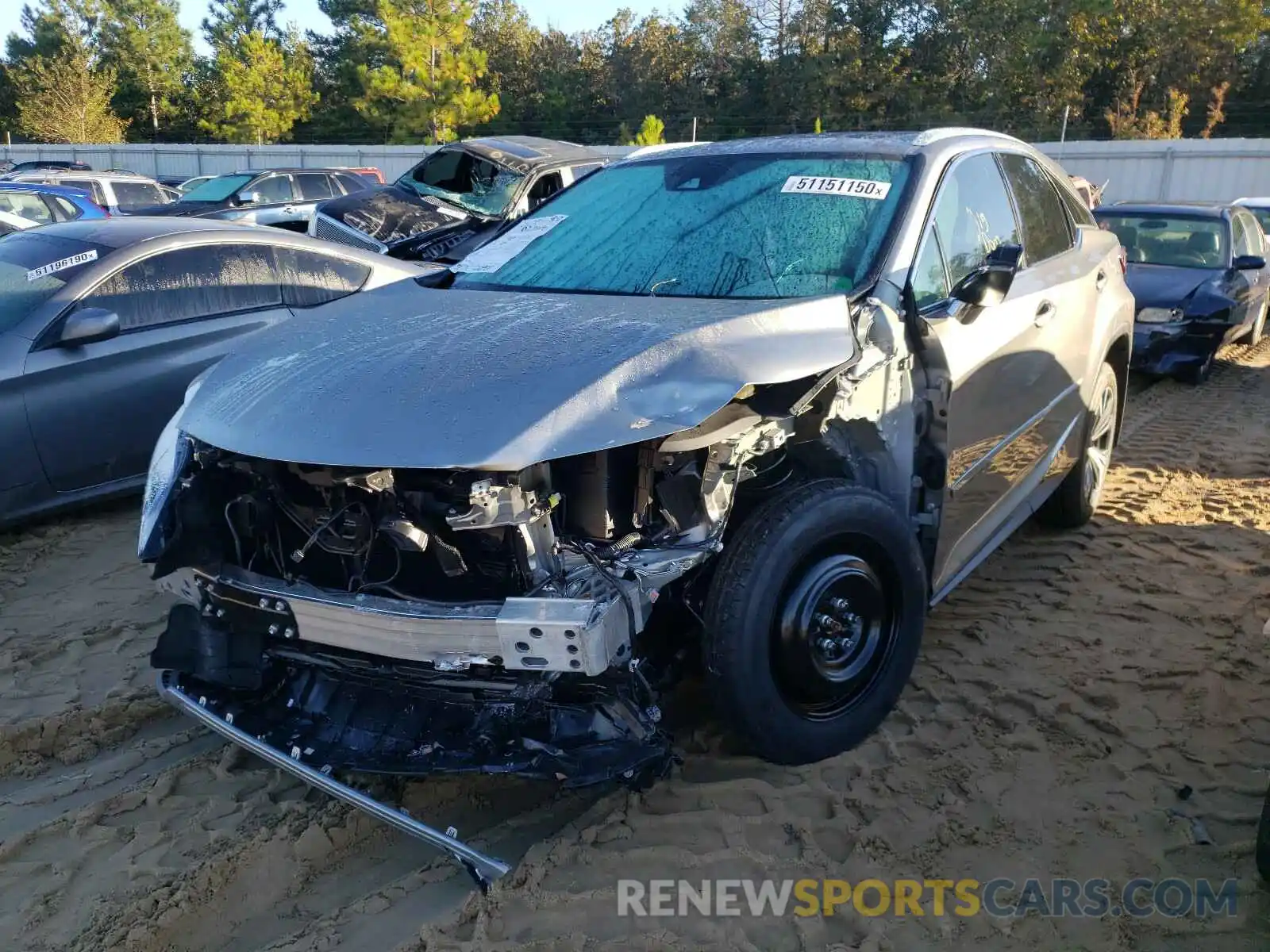 2 Photograph of a damaged car 2T2HZMAA5LC171548 LEXUS RX350 2020