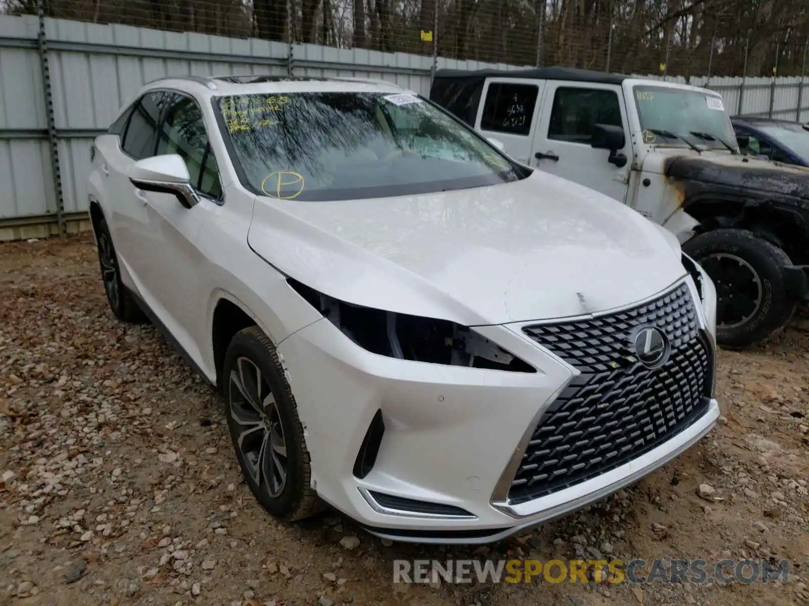 1 Photograph of a damaged car 2T2HZMAA5LC176099 LEXUS RX350 2020