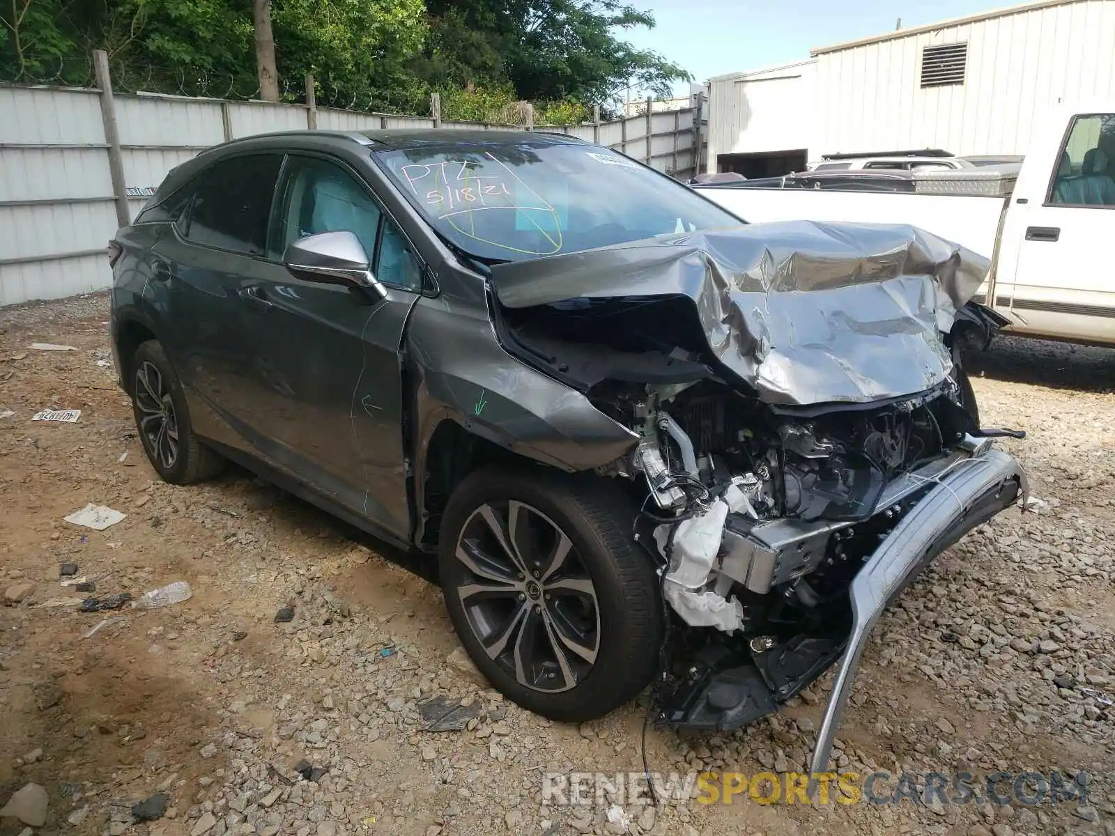 1 Photograph of a damaged car 2T2HZMAA5LC177186 LEXUS RX350 2020