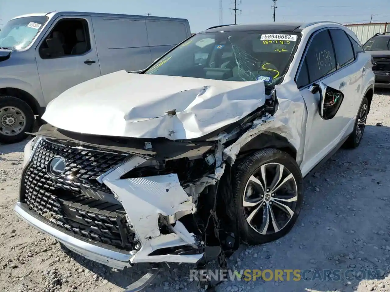 2 Photograph of a damaged car 2T2HZMAA5LC180783 LEXUS RX350 2020