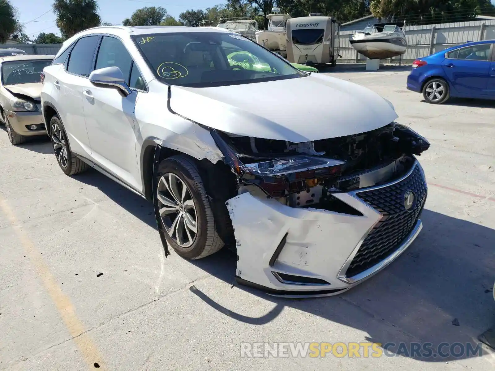 1 Photograph of a damaged car 2T2HZMAA6LC160607 LEXUS RX350 2020