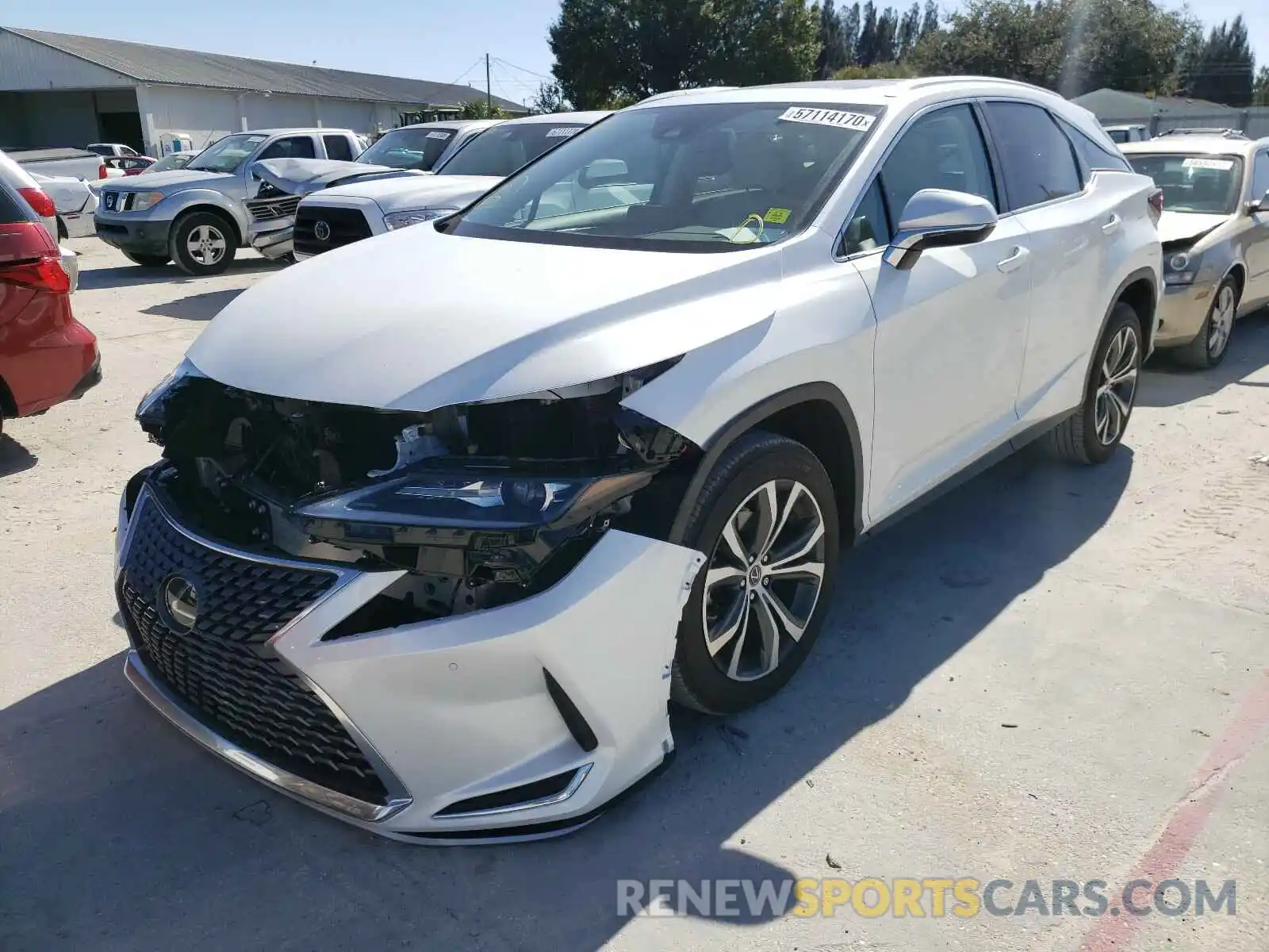 2 Photograph of a damaged car 2T2HZMAA6LC160607 LEXUS RX350 2020