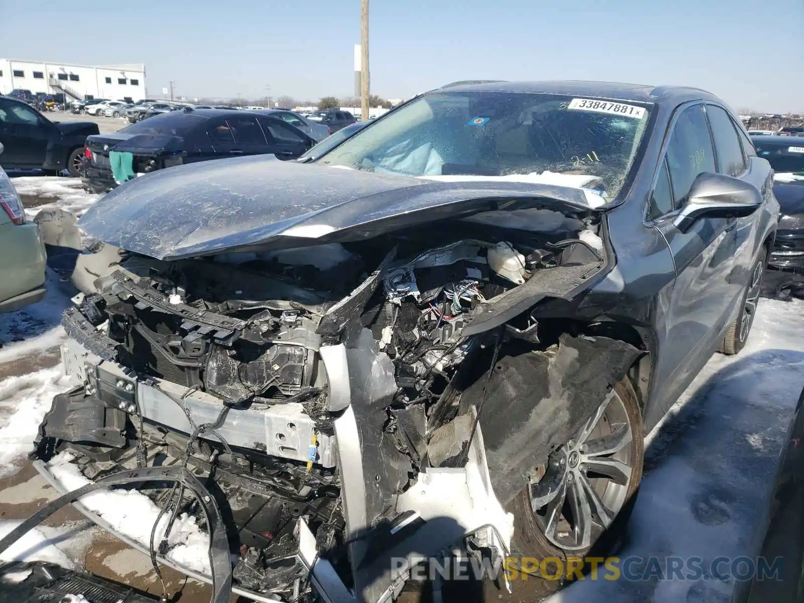 2 Photograph of a damaged car 2T2HZMAA7LC166772 LEXUS RX350 2020