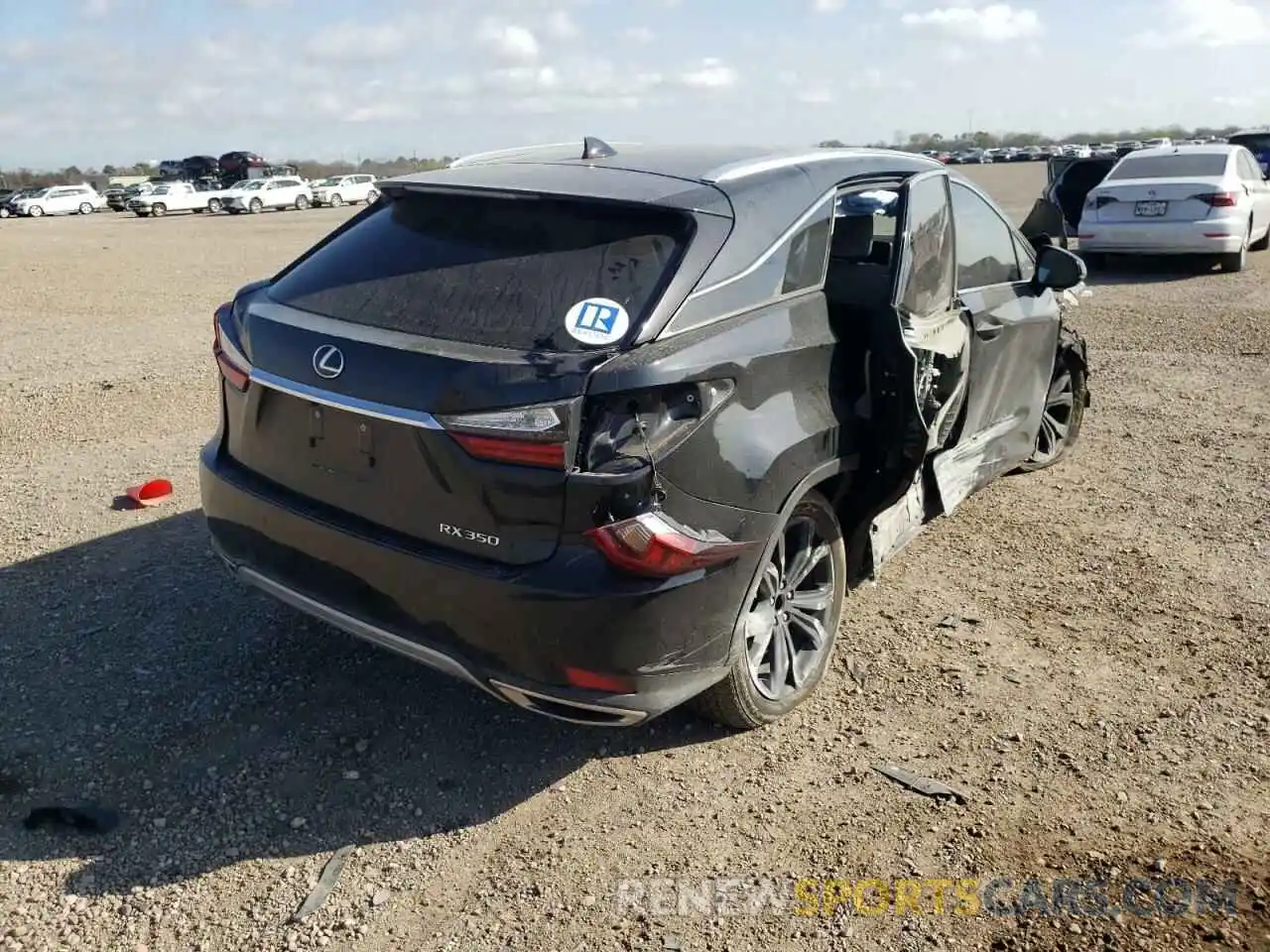 4 Фотография поврежденного автомобиля 2T2HZMAA7LC178050 LEXUS RX350 2020