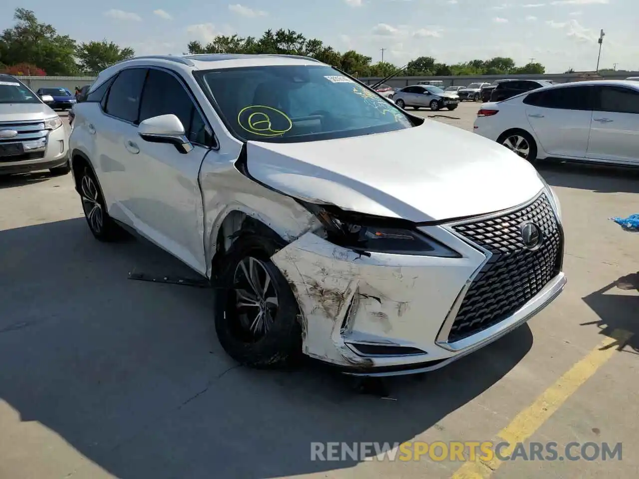 1 Photograph of a damaged car 2T2HZMAA7LC178260 LEXUS RX350 2020