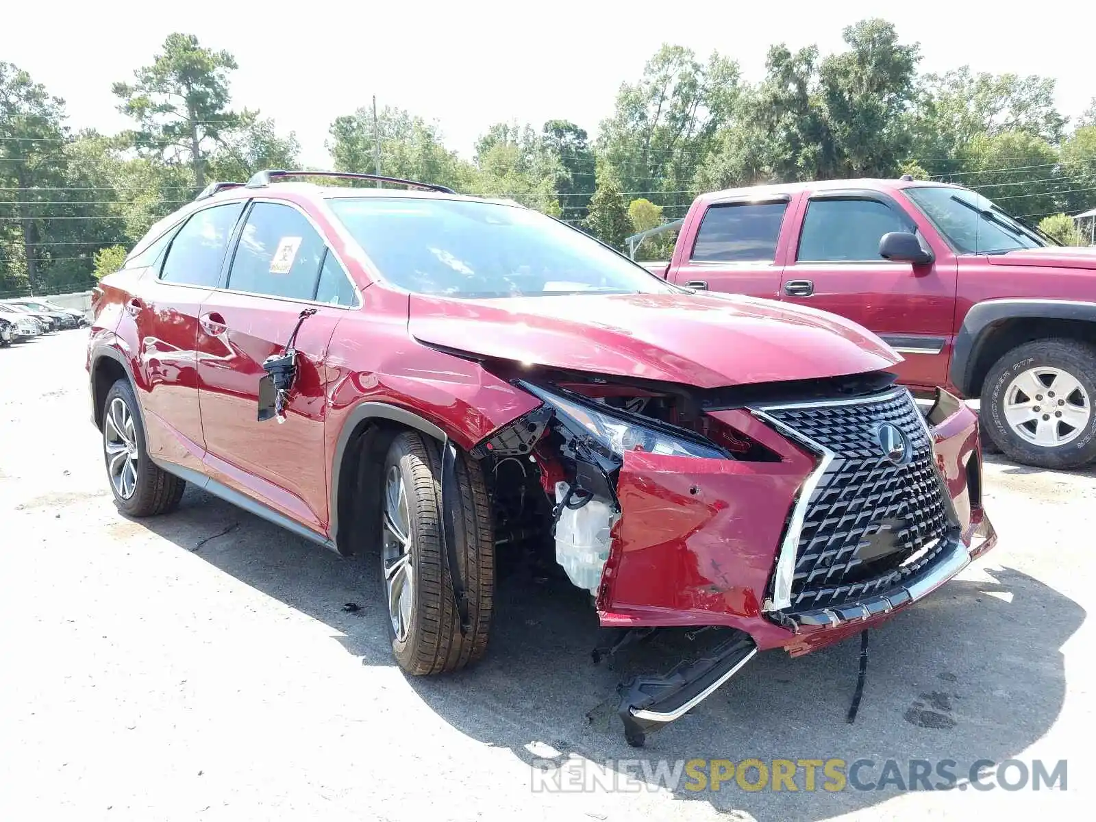 1 Photograph of a damaged car 2T2HZMAA8LC156106 LEXUS RX350 2020