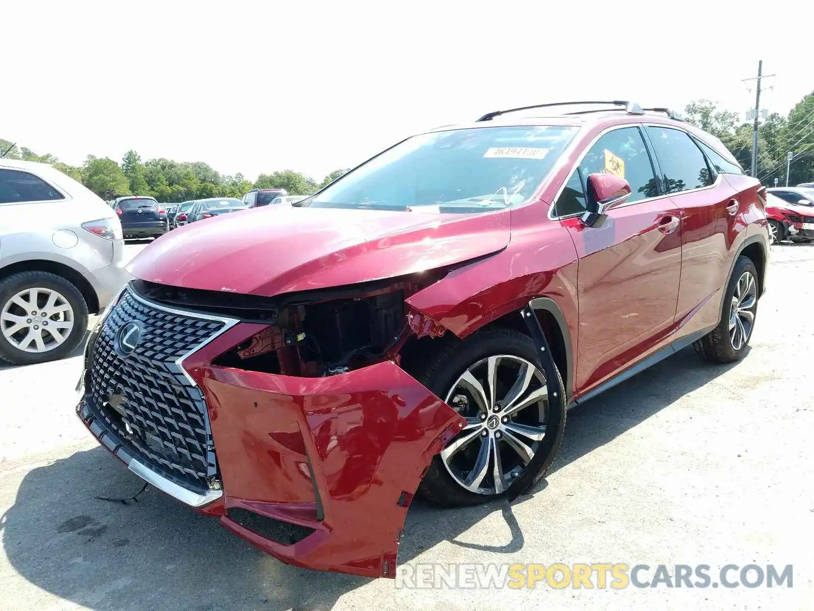 2 Photograph of a damaged car 2T2HZMAA8LC156106 LEXUS RX350 2020