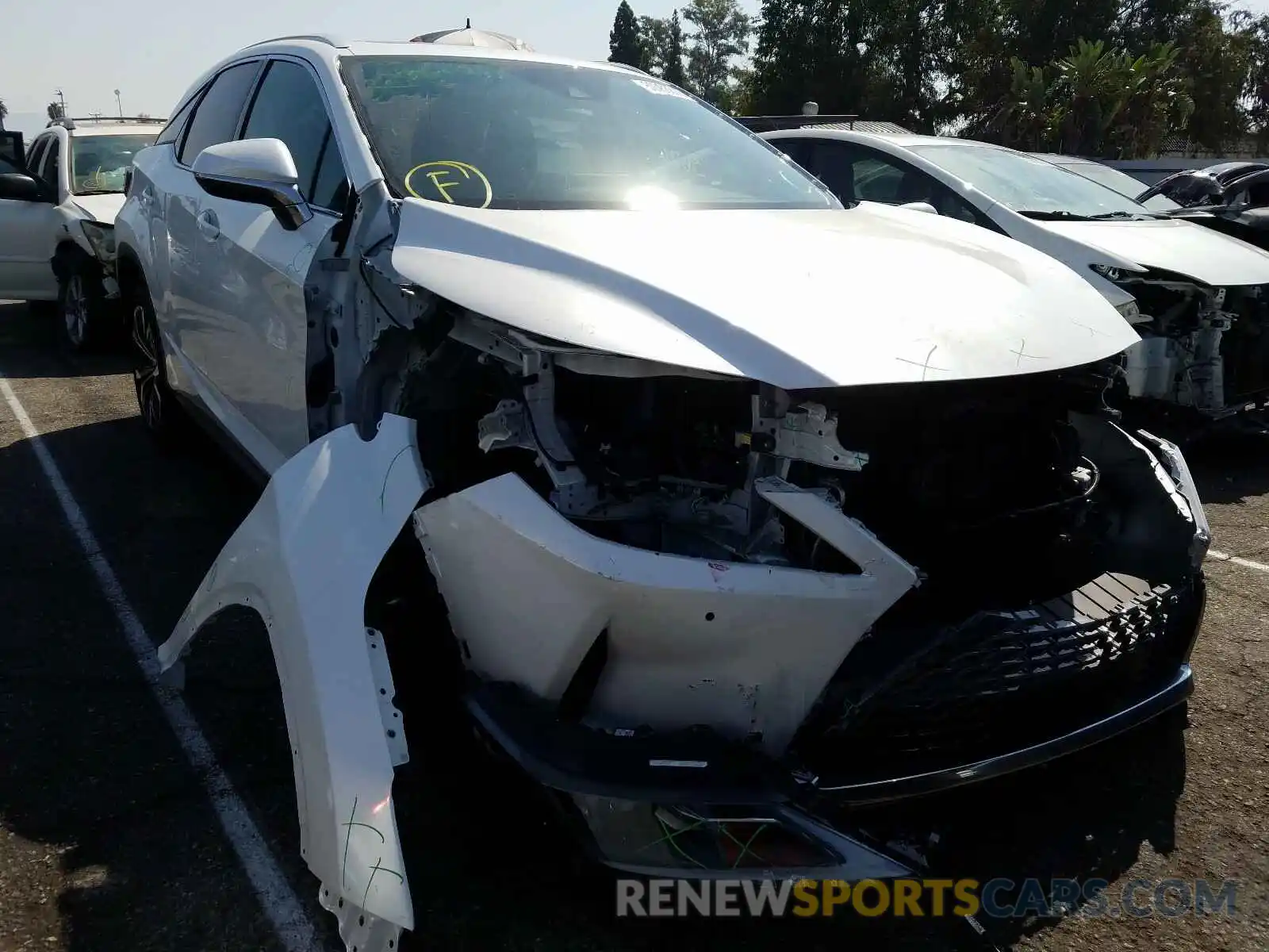 1 Photograph of a damaged car 2T2HZMAA8LC156770 LEXUS RX350 2020