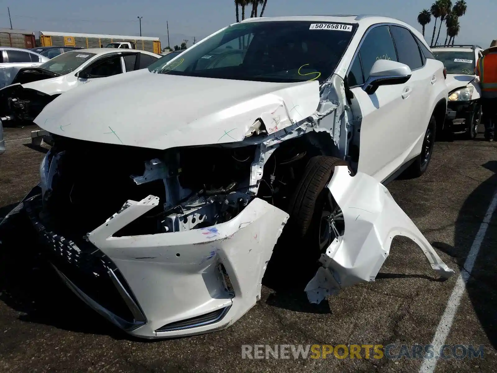 2 Photograph of a damaged car 2T2HZMAA8LC156770 LEXUS RX350 2020