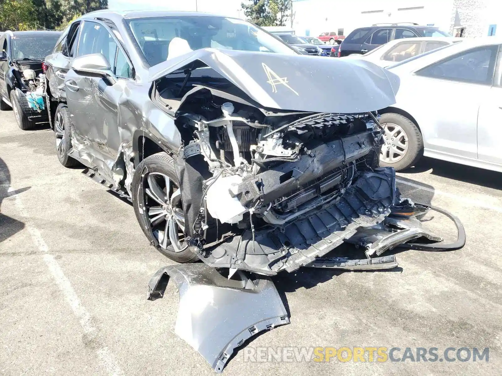 1 Photograph of a damaged car 2T2HZMAA8LC158082 LEXUS RX350 2020