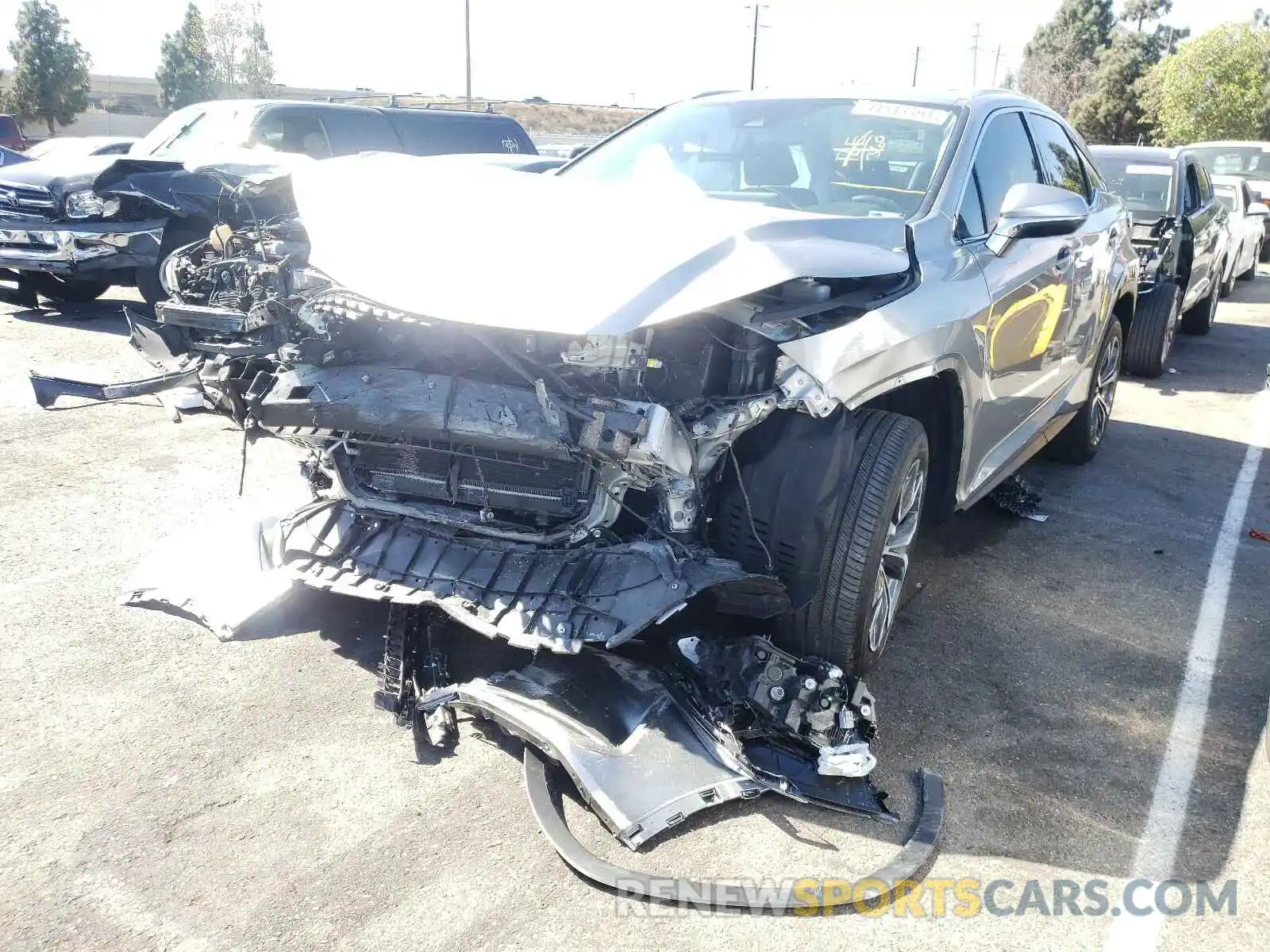 2 Photograph of a damaged car 2T2HZMAA8LC158082 LEXUS RX350 2020