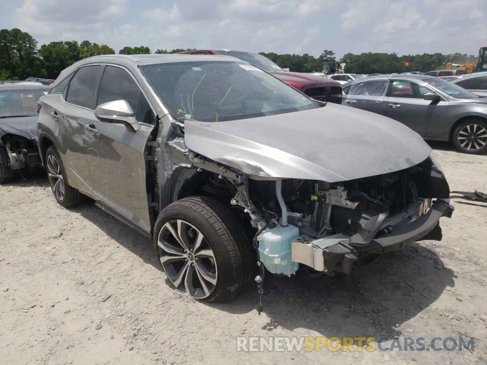 1 Photograph of a damaged car 2T2HZMAA8LC172435 LEXUS RX350 2020