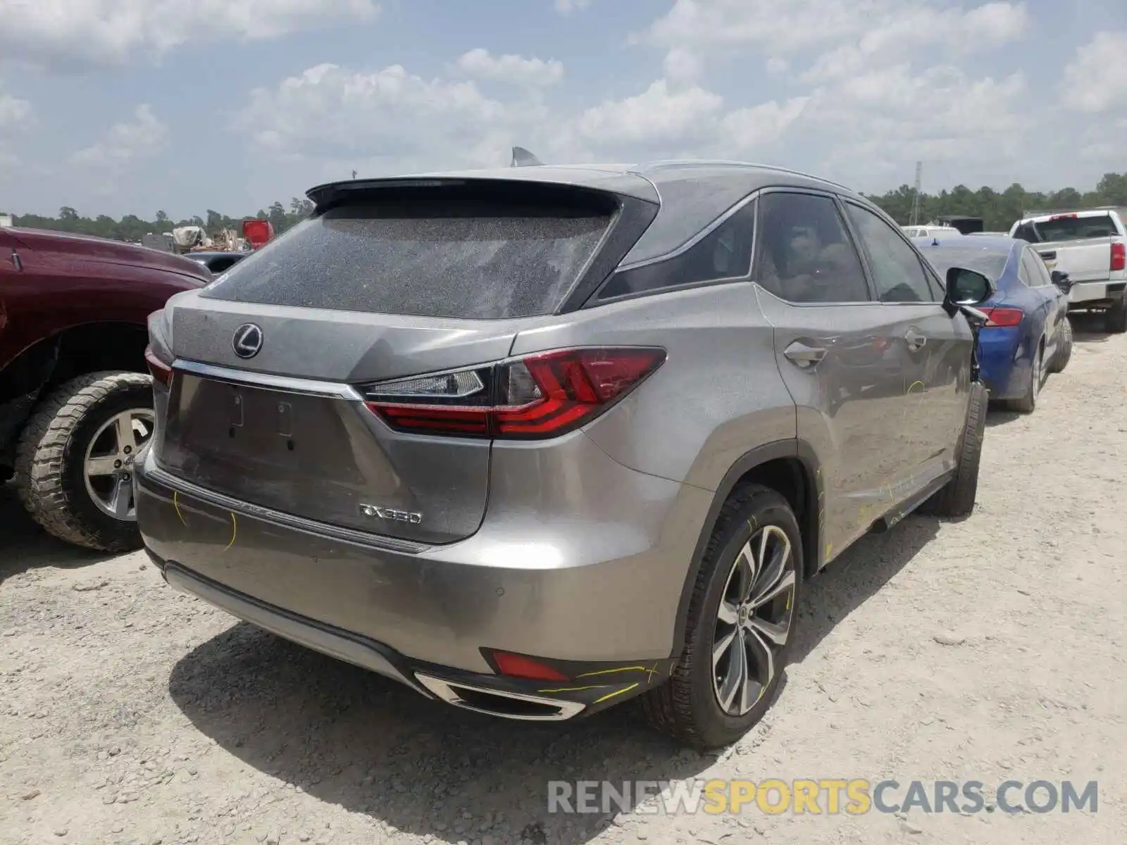 4 Photograph of a damaged car 2T2HZMAA8LC172435 LEXUS RX350 2020