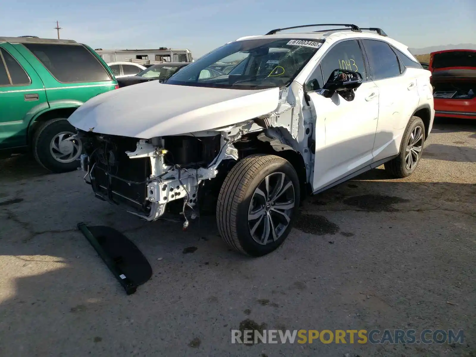 2 Фотография поврежденного автомобиля 2T2HZMAA8LC181720 LEXUS RX350 2020